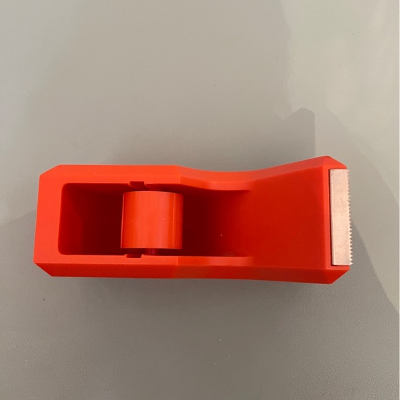 Colorful orange Tape Dispenser for Desk Office Home Decor Like New Boho - Picture 6 of 6